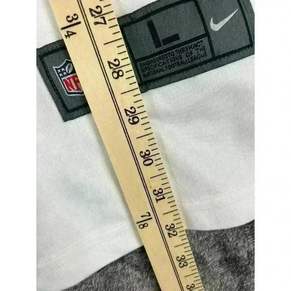 Nike New York Giants NFL #8 Daniel Jones On Field Men's L White Red Football - Picture 7 of 11